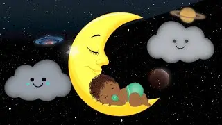 Lullaby For Baby - Moon, Planets, UFO, and Happy Clouds