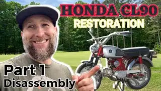 CL90 Restoration Part 1: Starting Tear Down of a Classic Bike!