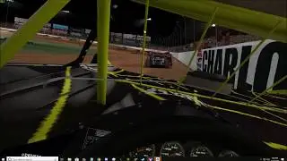 OSRacing Fixed Pros at the Dirt Track Charlotte First Person View from an Oculus Rift