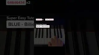 BLUE (Billie Eilish) - Easy Piano Tutorial #learnpiano #pianotutorial #easypiano #pianolessons