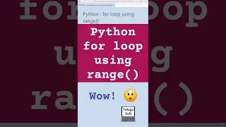 Python for loop using range 🤔 