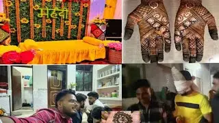 Mehndi Vlog 💚 || Bhiya ki Shdhi || ❤️ #mehendi #shadi
