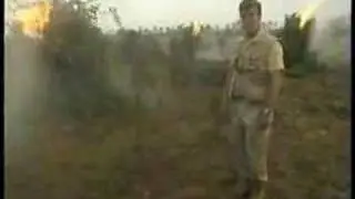 Burning marijuana