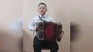 Летняя открытка - гармонисты-дети