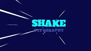 Shaky Typography With Awesome Motion Graphics Animation Video