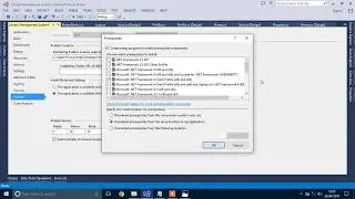 Publish a project in visual studio.