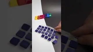 SQDG Keycap profile (designed Shoggot) in a lily 58 layout, purple 3D printed resin