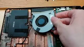 Disassembling + cleaning from dust of the ASUS X501U laptop