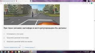 Сигналы светофора и регулировщика