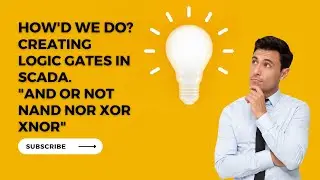 Make a Scada Project to Perform Logic Gates.#scada #scadaprogramming  #logicgate #booleanexpression