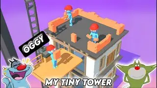 OGGY BUILDS GOD LEVEL TOWER IN MY TINY TOWER GAME | WITH JACK | OGGY GAME