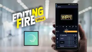 Fire Text Effect | in Alight Motion | On Android Tutorial | Hamza Editor