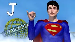 Superman American Sign Language Alphabet / ABC