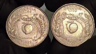 1999 GEORGIA 1788 QUARTER DOLLAR COIN || AMERICA