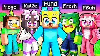 10 FREUNDE auf einem HAUSTIER-BLOCK in Minecraft!