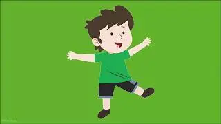 Green Screen Vector Cartoon Animation Family