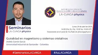 Seminarios #LACoNGAphysics | Quiralidad en magnetismo y sistemas cristalinos - Andrés Camilo García