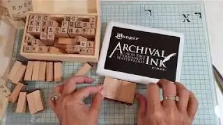 Tip Of The Day. Stamping with wooden alphabet letters x