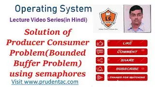 Solution of Producer Consumer Problem(Bounded Buffer Problem) using semaphores