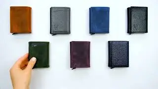 Making a HANDMADE Leather  Wallet   Making a Bifold wallet from vegetable tanned leather Modica Deri