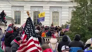 Capitol Riots: Rioters Attack Police Clearing the Senate
