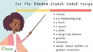 NJ SNAP-Ed: Banana Crunch Recipe