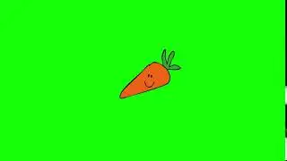 smile carrot Green Screen draw by Zaggazag