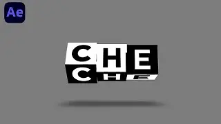 3D Cube Rotating Text Animation in After Effects - No Plugins