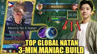 TOP GLOBAL NATAN BEST BUILD 2022 | 3 MINUTE MANIAC! | NATAN CORE 2022 | KIMSTORM | NATAN MLBB 2022