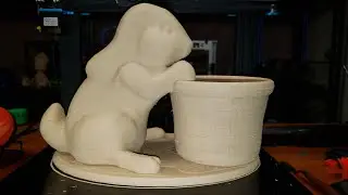 3D Printed Bunny Flower Pot On The Artillery 3D SW-X1