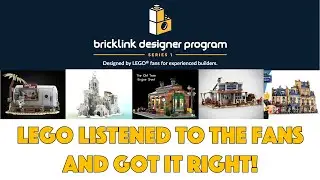 Bricklink Designer Series 1 sets have been selected. Lego listened to the fans and got it right!