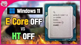 [WIN11] i9-13900K E CORE OFF vs HT OFF | Real Gaming Benchmark | 1080p