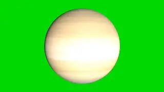 Green Screen Planet Saturn 360 Degree HD LOOP