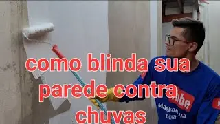 Como blindar a parede da sua casa contra batidas de chuva #impermeabilizaçãoparede