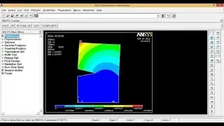 Ansys Tutorials - How to Analyse notched Part in Ansys Apdl