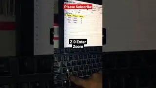 How to Ms Excel zoom Shortcuts key 
