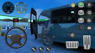 Mini Bus Simulator Van Games - Transport Passengers In The City on Mini Bus - Mobile Gameplay #2
