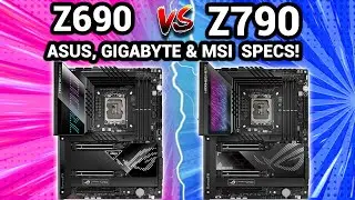 Z690 VS Z790: ASUS,MSI, GIGABYTE SPECS & RELEASE DATE! WORTH GETTING Z790?