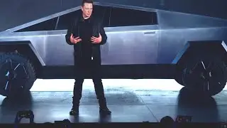 Elon Musk's cybertruck is here.