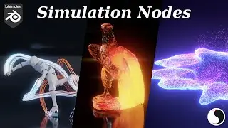 New Simulation Nodes in Animation Nodes in Blender I Tracer, Dynamic Vertex Color, Weight - Tutorial