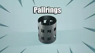 Metalic Pall rings // distillation columns