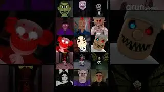 Roblox - MR FUNNY'S VS CRAZY'S VS MR SATURDAY'S VS SIR SCARY VS WILSON VS SIREN ALL SCARY JUMPSCARE
