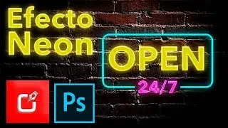 🔴 NEON EFFECT ON PHOTOSHOP | tutorial ⭐⭐⭐⭐⭐