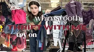 THRIFT MY WHIMSYGOTH PINTEREST BOARD + try on haul (vintage, whimsygoth, grunge, early 00s)