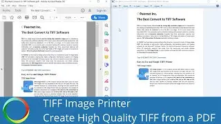 Create High Quality TIFF Images from a PDF File | TIFF Image Printer 12 | PEERNET