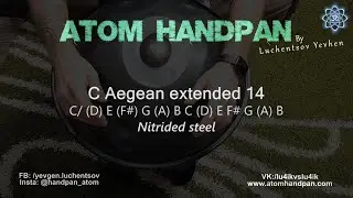 C Aegean 14 Extended Nitrided Steel (17 02 2024) Atom Handpan