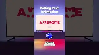 ⚡ How to create ROLLING Text Animation in #powerpoint #powerpointpresentation #creative
