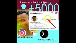 Tricks on how to get many followers in instagram using Termux 2min