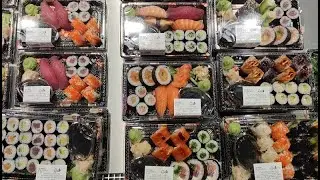 СУШИ ИЗ BILLA СУПЕРМАРКЕТА, ОБЗОР СУШИ, ТЕСТИРУЕМ СУШИ ИЗ МАГАЗИНА, ПРОДУКТОВЫЙ МАГАЗИН BILLA