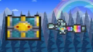 Terraria 1.2 : Hallowed Chest, Hallowed key, Rainbow gun ( Радужная пушка )